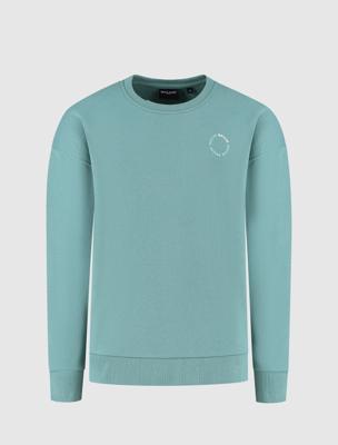 Ballin winter sweater jongens - groen - cirkel logo