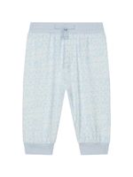 Dolce & Gabbana Kids logo-print cotton-jersey leggings - Bleu