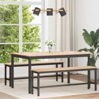 Eettafel Naturel 150 x 90 x 75 cm Massief grenenhout