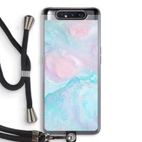 Fantasie pastel: Samsung Galaxy A80 Transparant Hoesje met koord