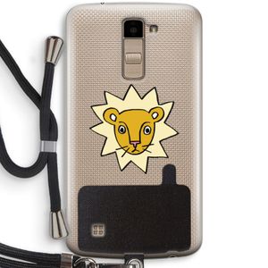 Kleine leeuw: LG K10 (2016) Transparant Hoesje met koord