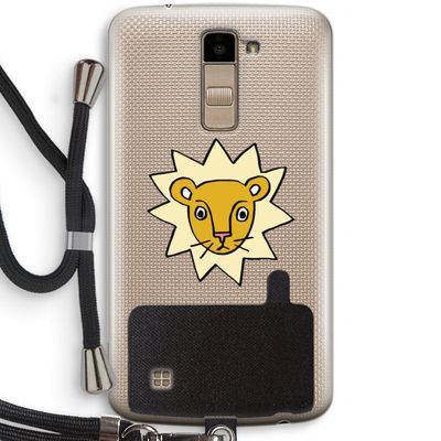 Kleine leeuw: LG K10 (2016) Transparant Hoesje met koord