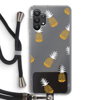 Ananasjes: Samsung Galaxy A32 5G Transparant Hoesje met koord