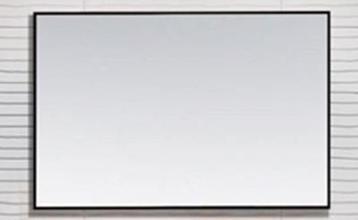 Reno omlijsting aluminium zwart spiegel 80x60