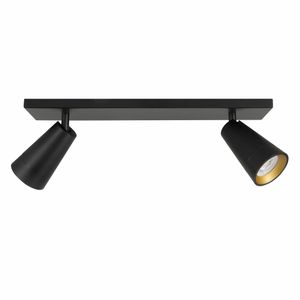 Highlight Spot Petunia 2 lichts balk 40 cm zwart goud