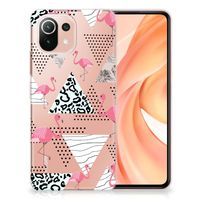 Xiaomi Mi 11 Lite | 11 Lite 5G NE TPU Hoesje Flamingo Triangle