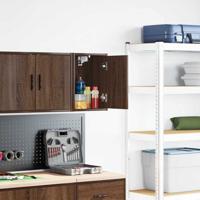 Garagewandkast bewerkt hout bruin eiken