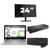 HP ZBook 15 G1 - Intel Core i7-4e Generatie - 15 inch - 16GB RAM - 256GB SSD - Windows 11 + 1x 24 inch Monitor