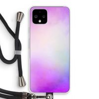 Clouds pastel: Pixel 4 Transparant Hoesje met koord