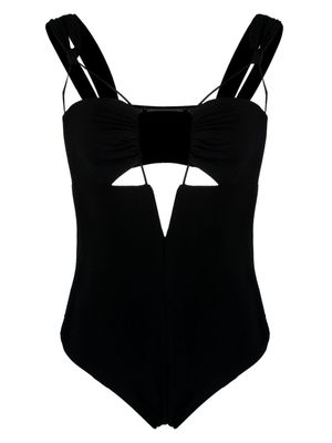 Nensi Dojaka maillot de bain à découpes - Noir