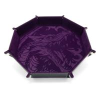 CritStones Folding Dice Tray Dragon Skin XL Edition Purple