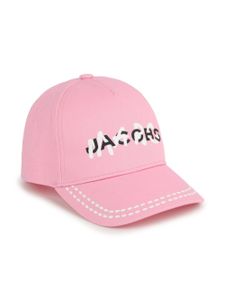 Marc Jacobs Kids graffiti logo-print cotton cap - Rose