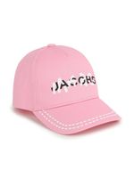 Marc Jacobs Kids graffiti logo-print cotton cap - Rose - thumbnail