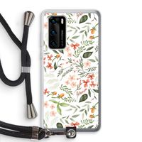 Sweet little flowers: Huawei P40 Transparant Hoesje met koord