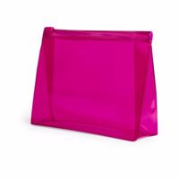 Mini toilettas/make-up etui - roze - 17 x 12 cm - Makeuptassen/toilettassen - Make-up opbergen