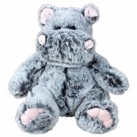 Nijlpaard knuffel van zachte pluche - speelgoed dieren - 26 cm - thumbnail