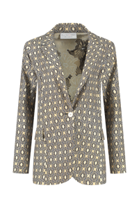 Helena Hart 7531disc Blazer Jake Print Disc Blazers Sand