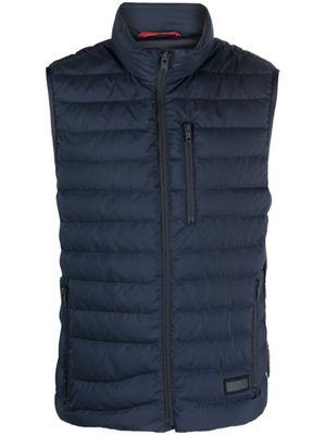 Fay gilet matelassé à col montant - Bleu