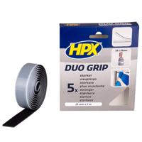 HPX Duo grip klikband zwart 25mm x 2m