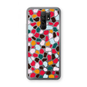 Colored Giraffe: Xiaomi Redmi 9 Transparant Hoesje