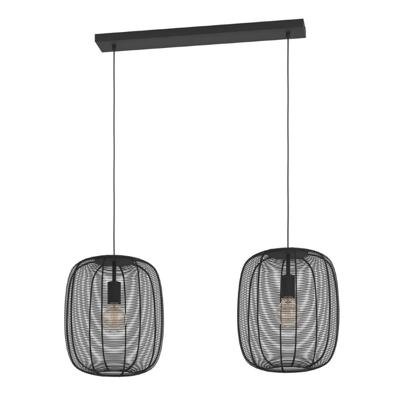 Eglo 2-lichts hanglampRinroe design zwart - 43966