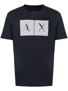 Armani Exchange t-shirt à logo imprimé - Bleu