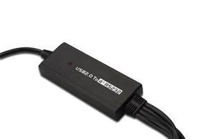 Digitus USB 2.0, Serieel Adapterkabel [1x USB-A 2.0 stekker - 4x D-sub stekker 9-polig] DA-70159 1.50 m