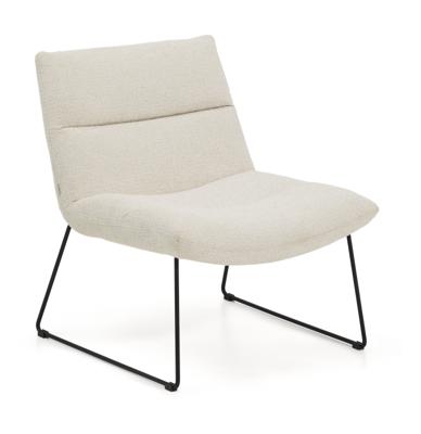 Kave Home Fauteuil 'Asen' Chenille, kleur Beige