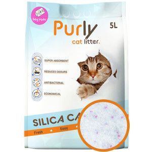 Purly silica kattenbakvulling Baby Powder 3 x 5 liter (6,6kg)