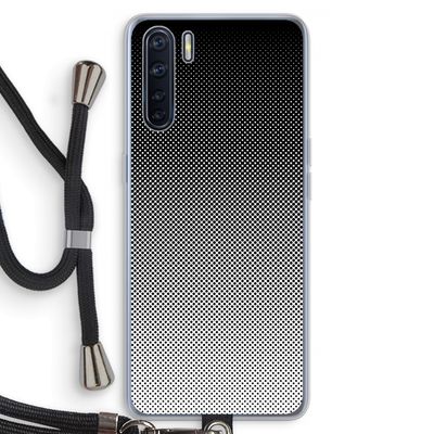 Musketon Halftone: Oppo A91 Transparant Hoesje met koord