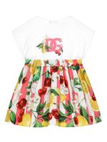 Dolce & Gabbana Kids robe à imprimé graphique - Blanc