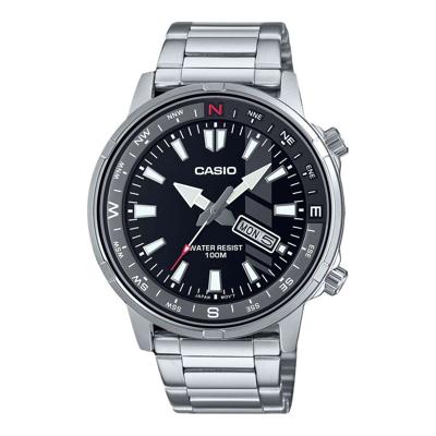 Horloge Heren Casio MTD-130D-1A2VDF Zilverkleurig (Ø 44 mm)