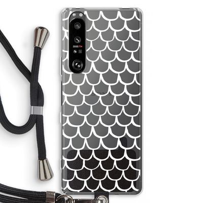 Dakpannetjes: Sony Xperia 1 III Transparant Hoesje met koord
