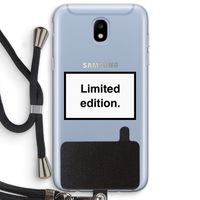 Limited edition: Samsung Galaxy J5 (2017) Transparant Hoesje met koord