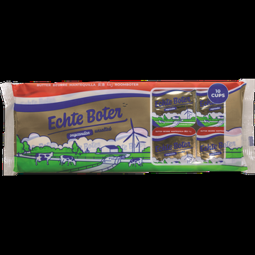 Echte Boter Ongezouten Roomboter 10 x 10g bij Jumbo