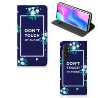 Xiaomi Mi Note 10 Lite Design Case Flowers Blue DTMP - thumbnail