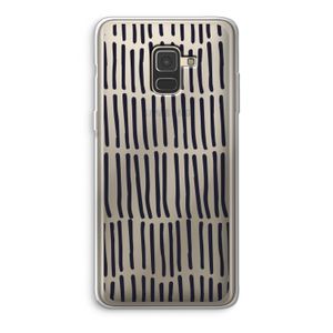Moroccan stripes: Samsung Galaxy A8 (2018) Transparant Hoesje