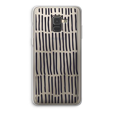 Moroccan stripes: Samsung Galaxy A8 (2018) Transparant Hoesje