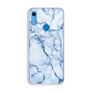 Blauw marmer: Huawei Y6s Transparant Hoesje