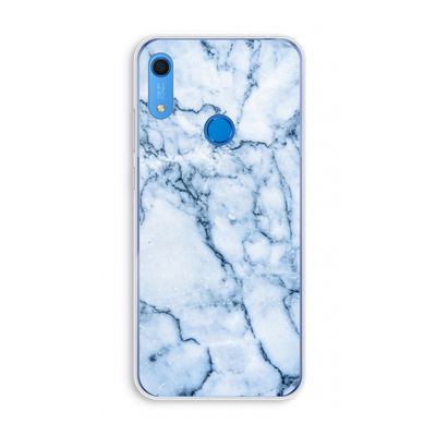 Blauw marmer: Huawei Y6s Transparant Hoesje