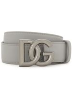 Dolce & Gabbana ceinture à boucle logo - Gris