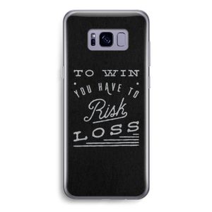 Risk loss: Samsung Galaxy S8 Transparant Hoesje
