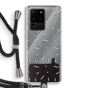 Hipster stripes: Samsung Galaxy S20 Ultra Transparant Hoesje met koord