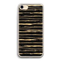 Gouden strepen: iPhone 7 Transparant Hoesje