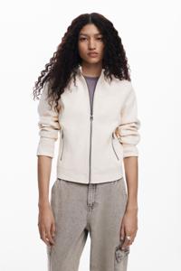 Slim bikerjacke - WHITE - XL