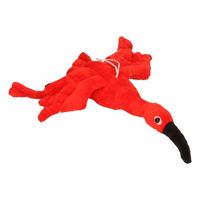 Pluche rode Ibis vogel knuffel 34 cm - thumbnail