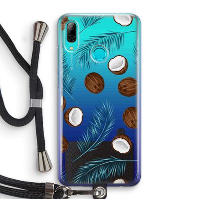 Kokosnoot roze: Huawei P Smart (2019) Transparant Hoesje met koord