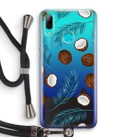 Kokosnoot roze: Huawei P Smart (2019) Transparant Hoesje met koord
