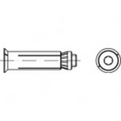 Alstertaler Schrauben & Präzisionsteile Hollo-Bolt 70 mm Staal (verzinkt) 820310140080070 1 stuk(s)