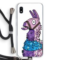 Lama: Samsung Galaxy A10 Transparant Hoesje met koord Lama: Samsung Galaxy A10 Transparant Hoesje met koord